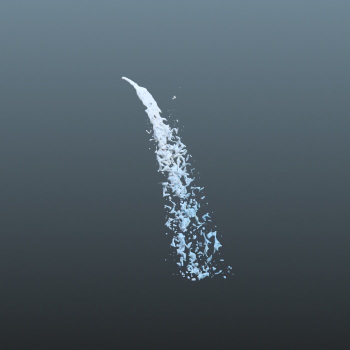 3d素材 水 噴水 流水 水しぶき 波しぶき等 7つセット