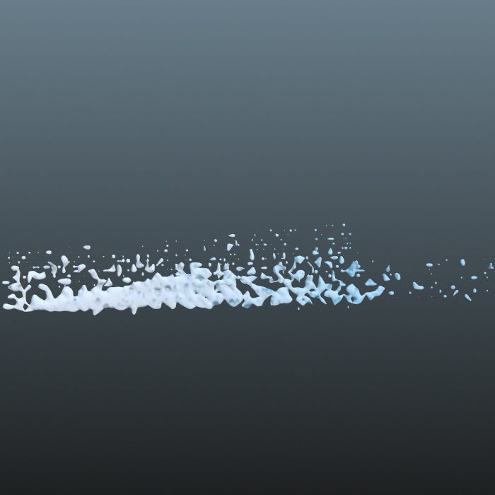 3d素材 水 噴水 流水 水しぶき 波しぶき等 7つセット