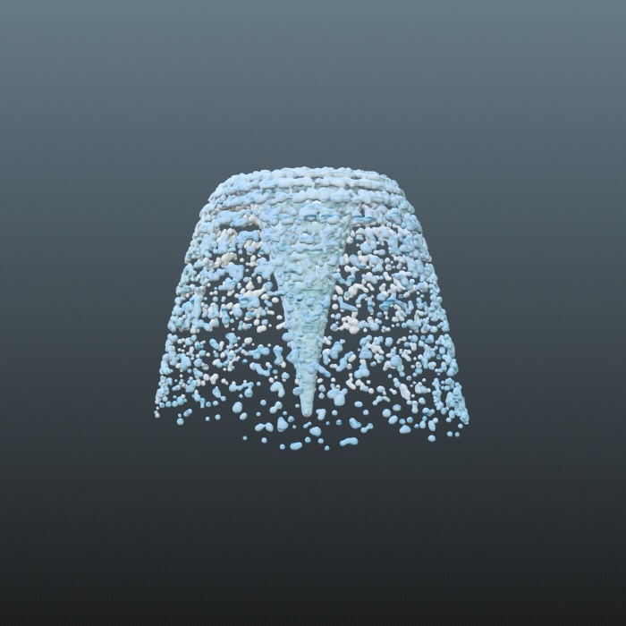 3d素材 水 噴水 流水 水しぶき 波しぶき等 7つセット