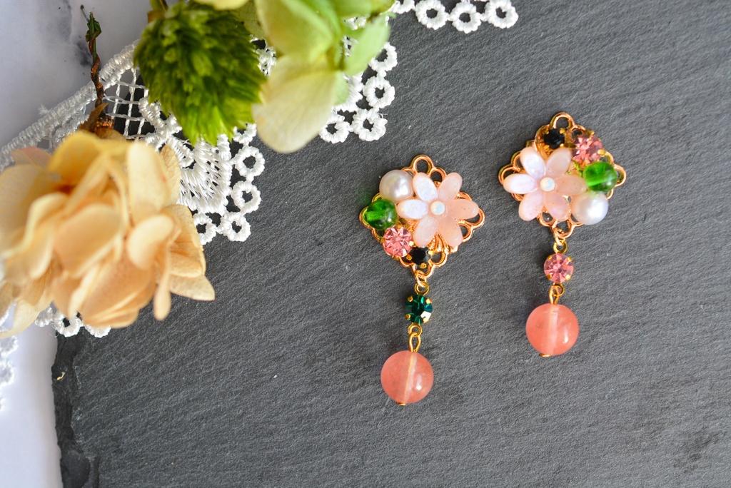 江モチーフ/イヤーアクセサリー