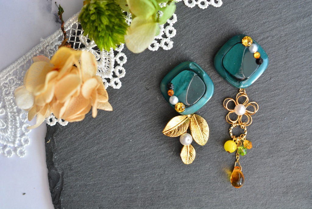 江モチーフ/イヤーアクセサリー