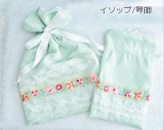 納棺師イソップ/巾着ポーチ(琴師・ガット・命の翻弄者)