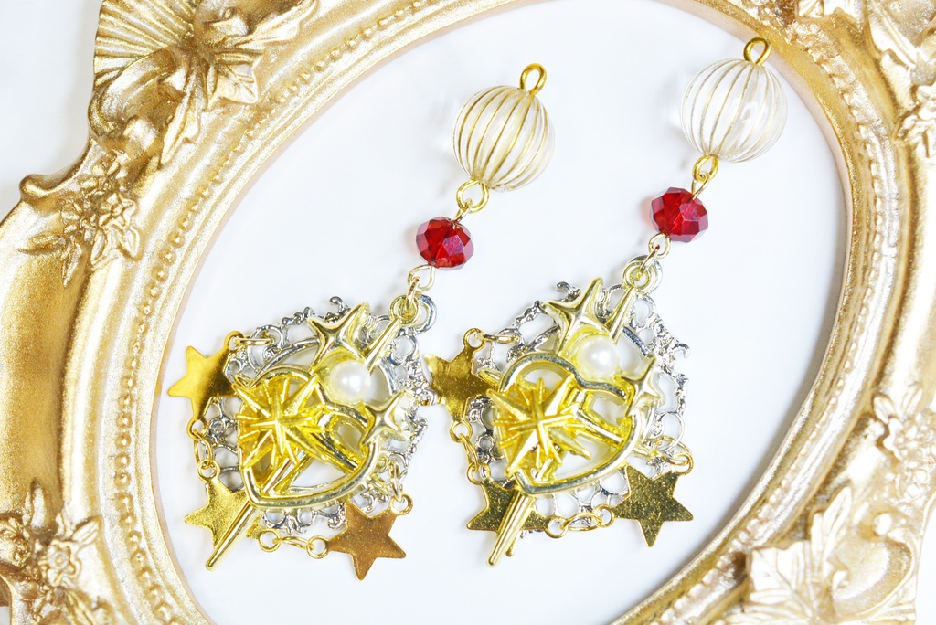 サーカス団イヤーアクセサリー(フラバルー/踊り子/泣きピエロ)