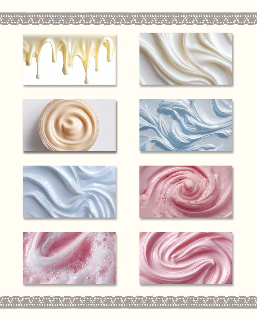 Tomoshibi堂:クリーム素材「Pure Silk Cream」 - 美容系Webサイト・SNS投稿の装飾に