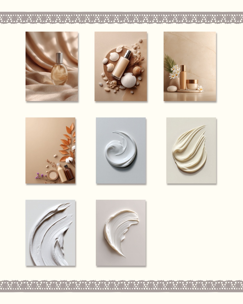 Tomoshibi堂:クリーム素材「Pure Silk Cream」 - 美容系Webサイト・SNS投稿の装飾に