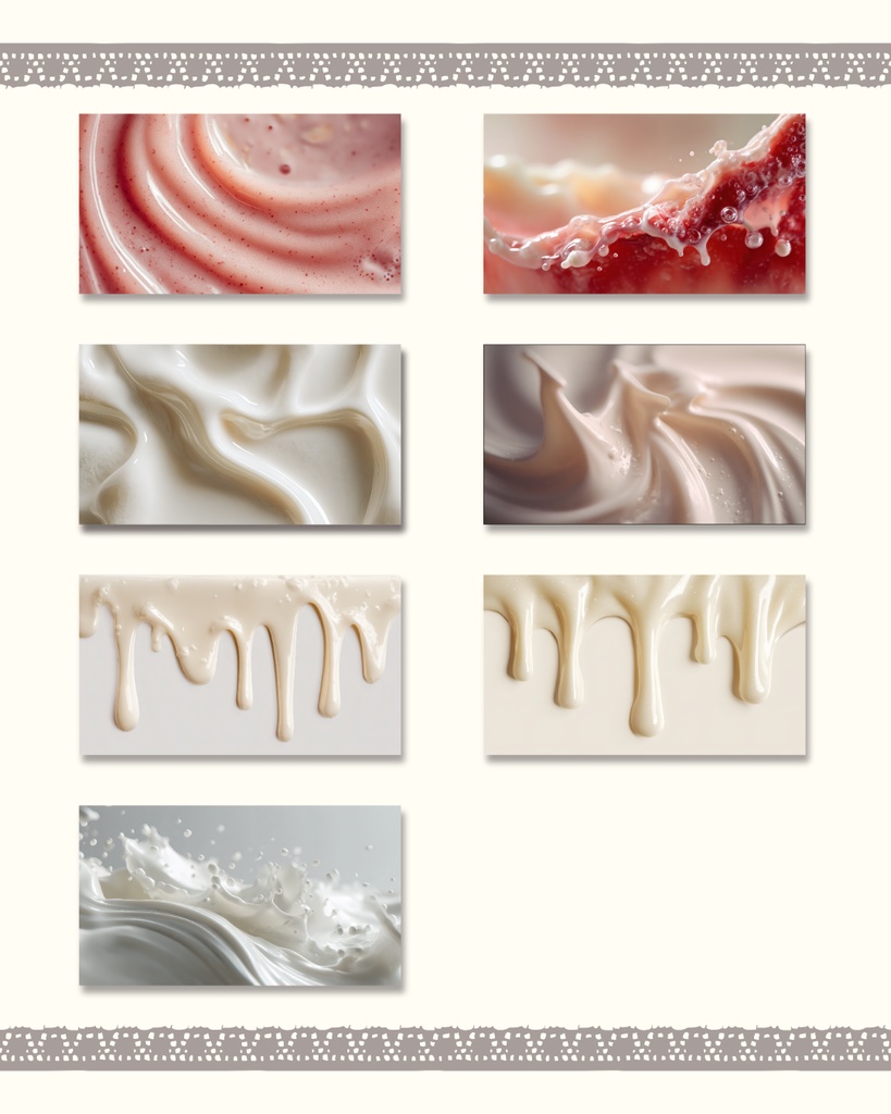 Tomoshibi堂:クリーム素材「Pure Silk Cream」 - 美容系Webサイト・SNS投稿の装飾に