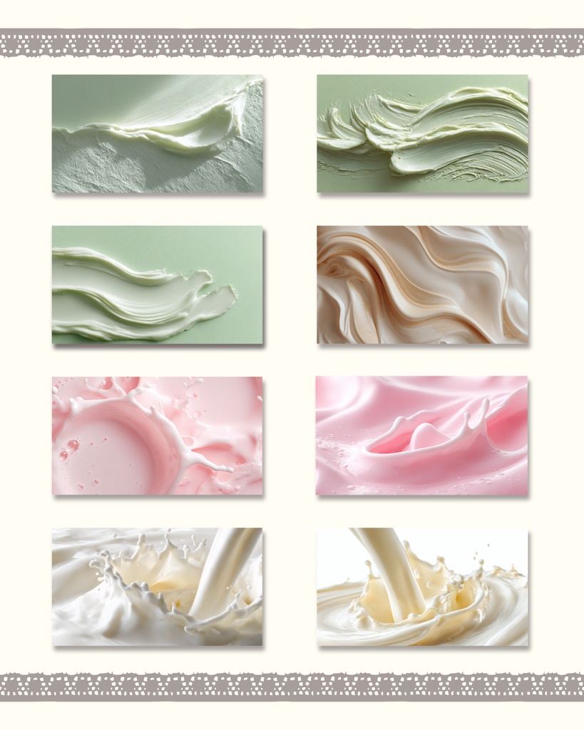 Tomoshibi堂:クリーム素材「Pure Silk Cream」 - 美容系Webサイト・SNS投稿の装飾に