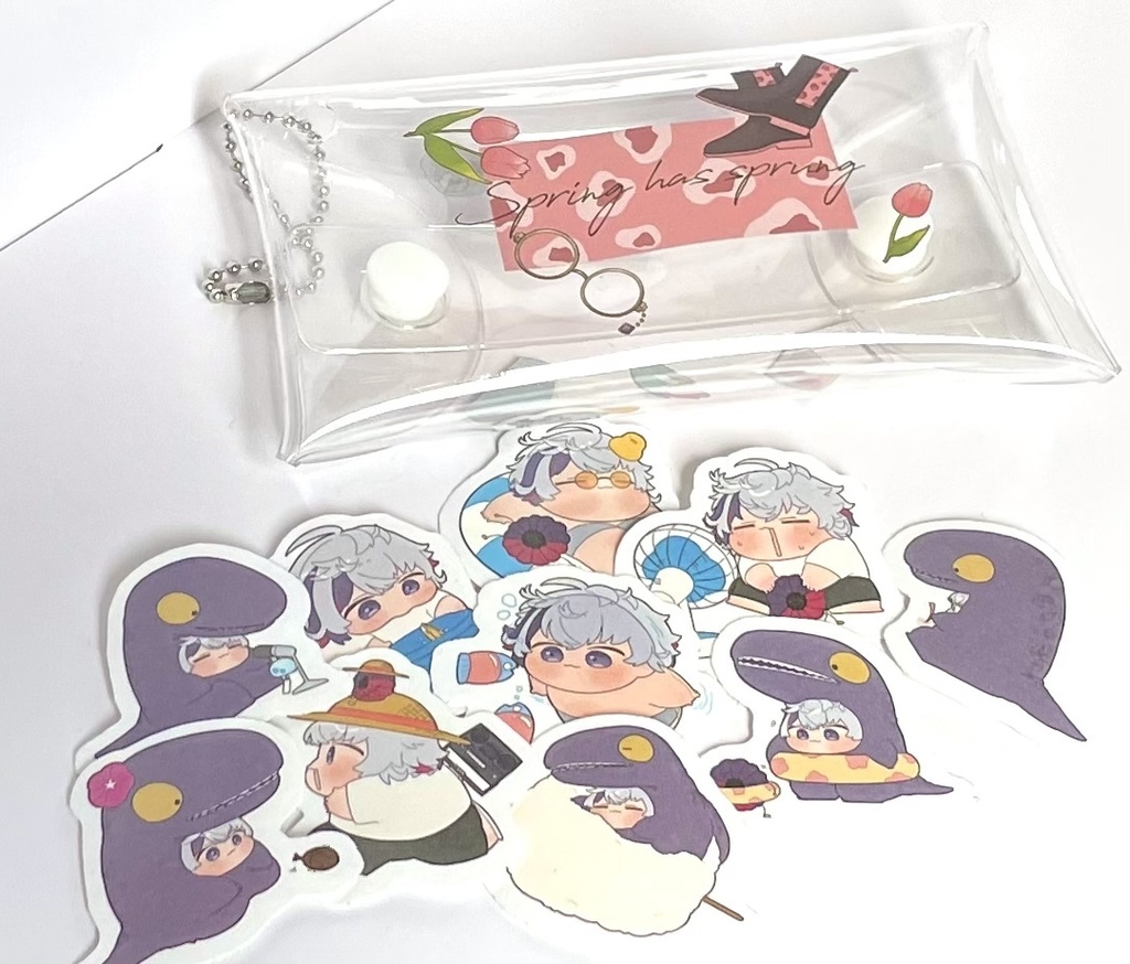 【非公式】夏のぷわフレークシールセット