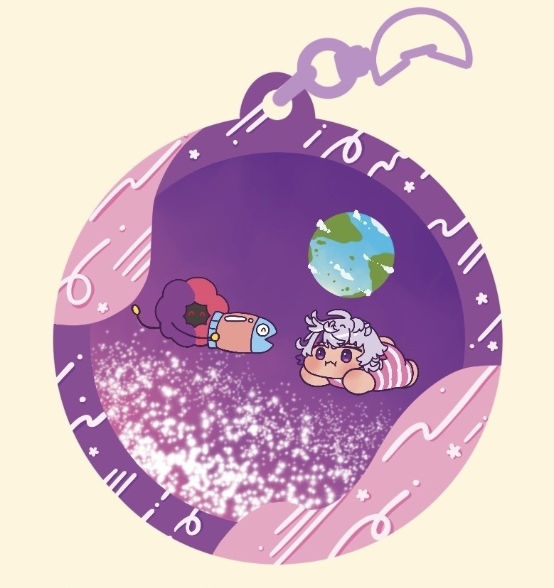 宇宙ぷわ グリッダーオイルアクキー