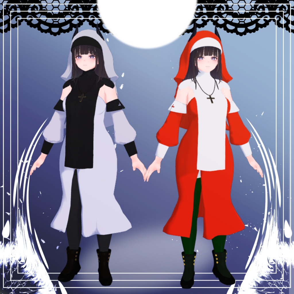 【くろなつ専用衣装】修道服+小物