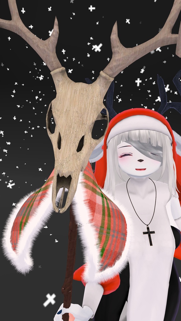 【オリジナル3Dモデル】鹿骨の杖