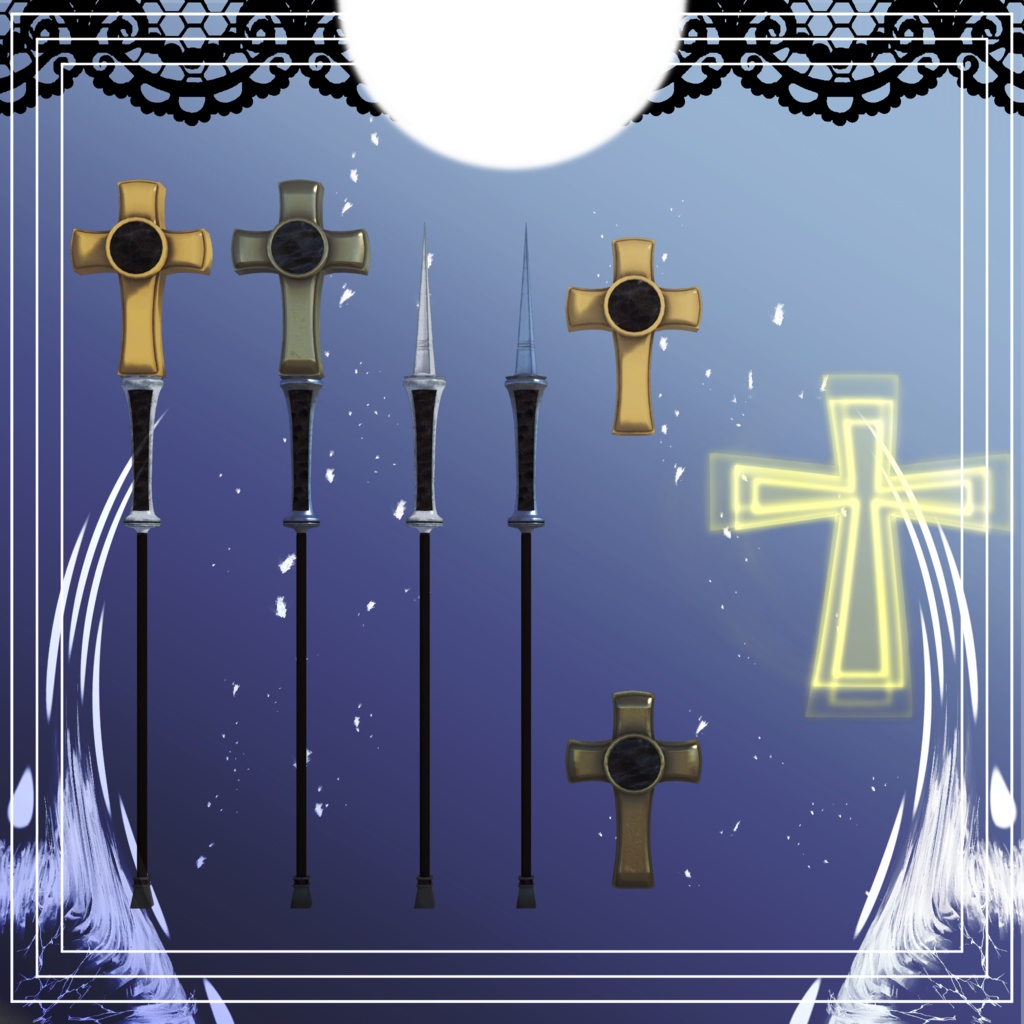 【幽狐族のお姉様専用衣装】修道服+杖