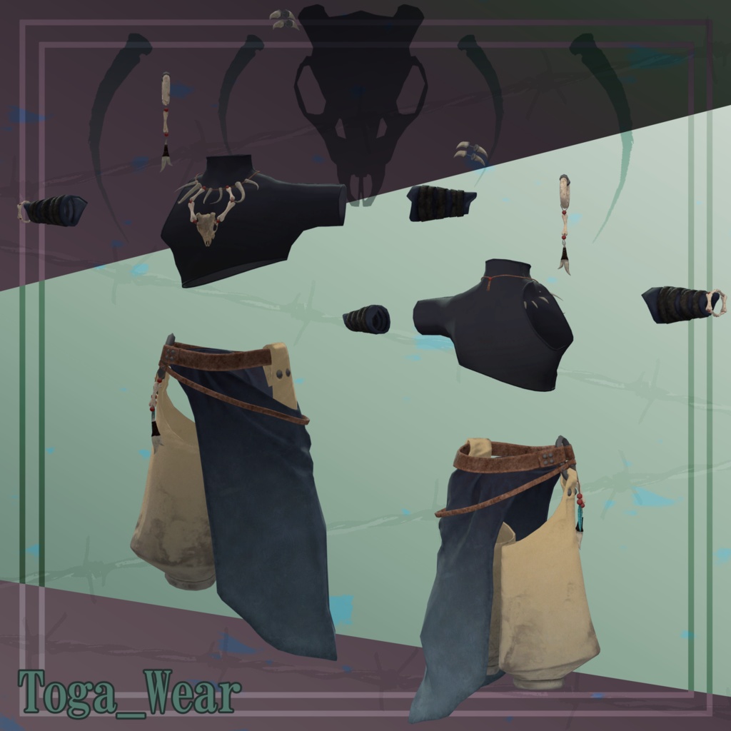 【トウガ・トゥエル専用衣装】若き呪術師衣装+杖・煙管