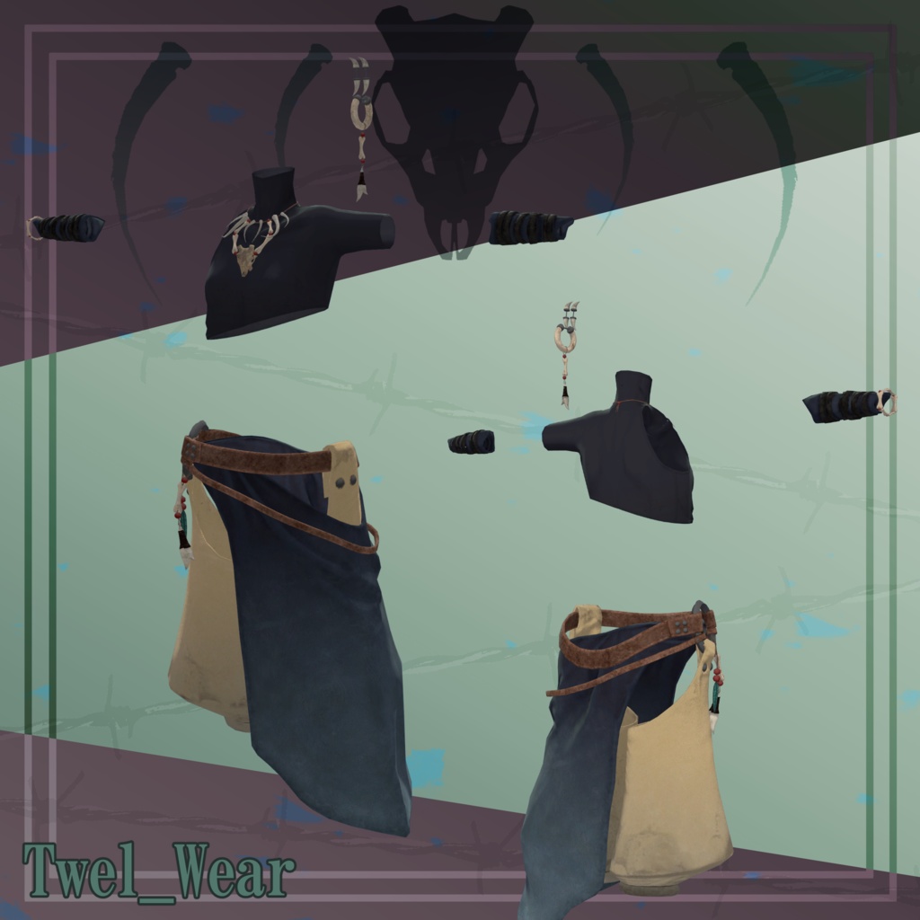 【トウガ・トゥエル専用衣装】若き呪術師衣装+杖・煙管