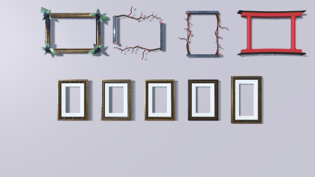 【オリジナル3Dモデル】額縁