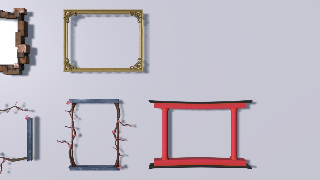 【オリジナル3Dモデル】額縁