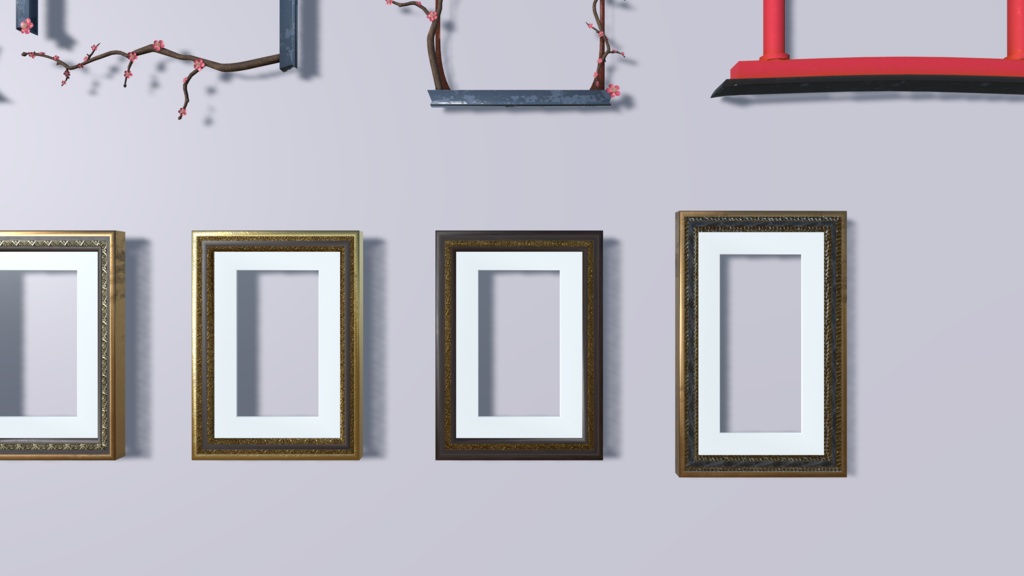 【オリジナル3Dモデル】額縁