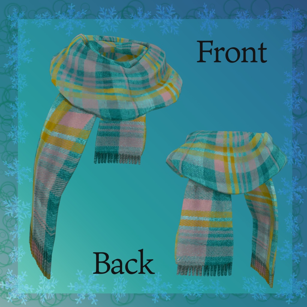 オリジナル3Dモデル【PhysBone対応マフラー×8種】