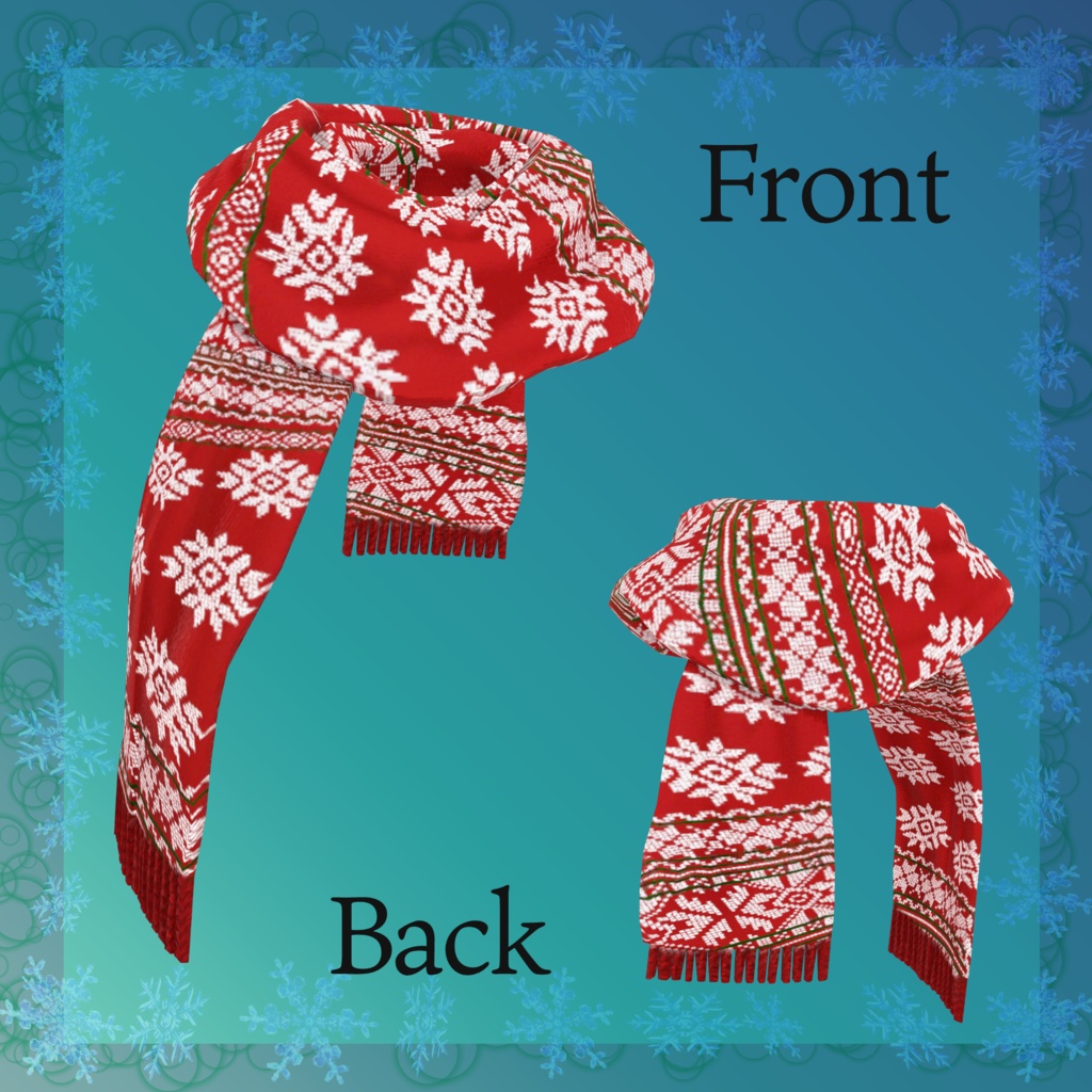 オリジナル3Dモデル【PhysBone対応マフラー×8種】