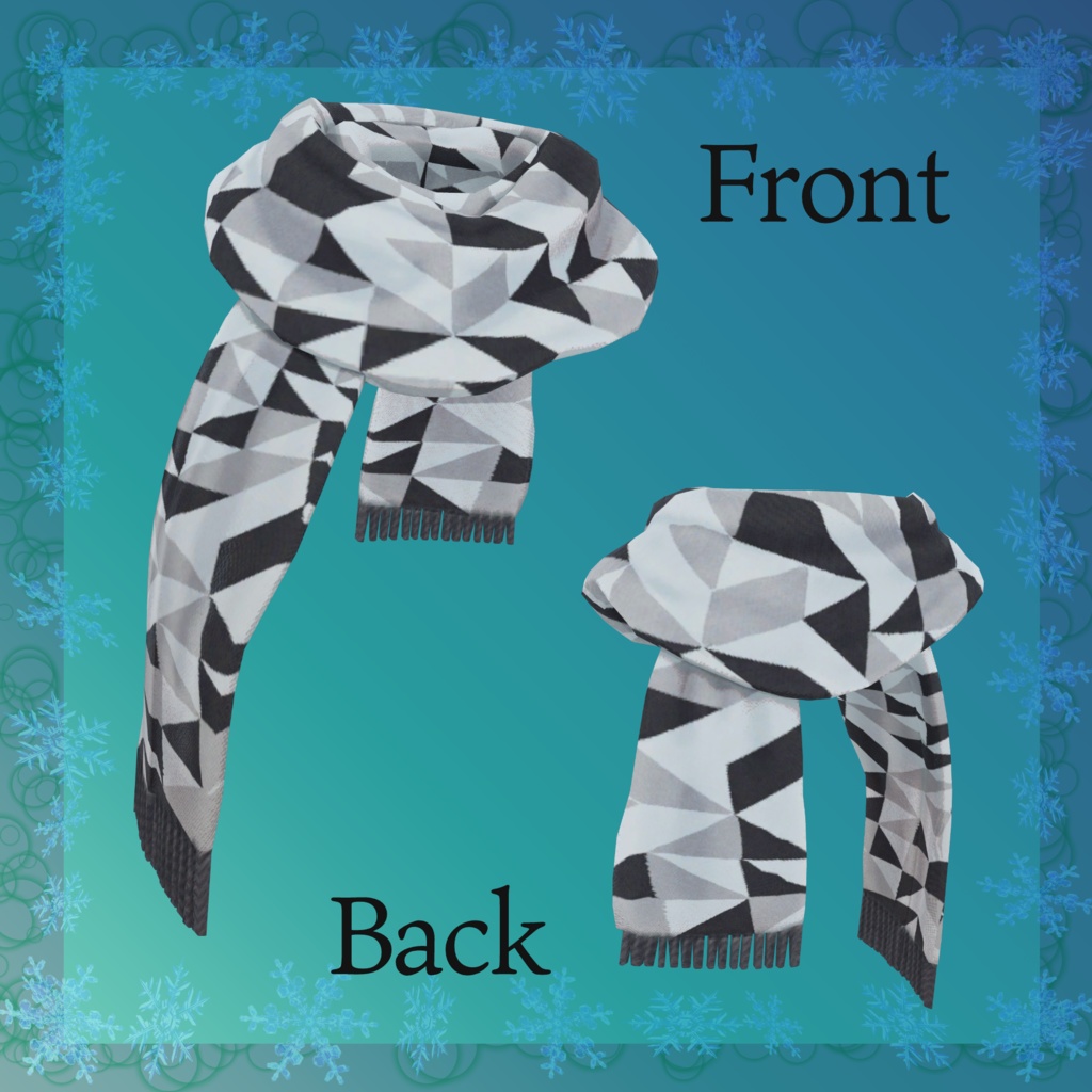 オリジナル3Dモデル【PhysBone対応マフラー×8種】