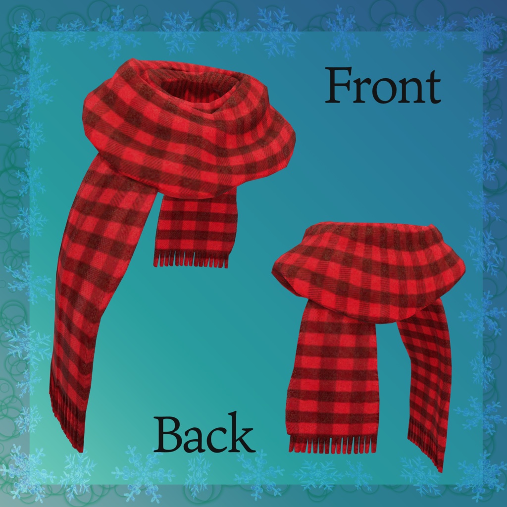 オリジナル3Dモデル【PhysBone対応マフラー×8種】