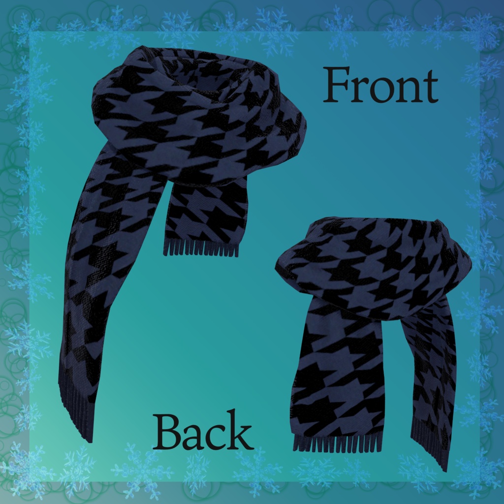 オリジナル3Dモデル【PhysBone対応マフラー×8種】