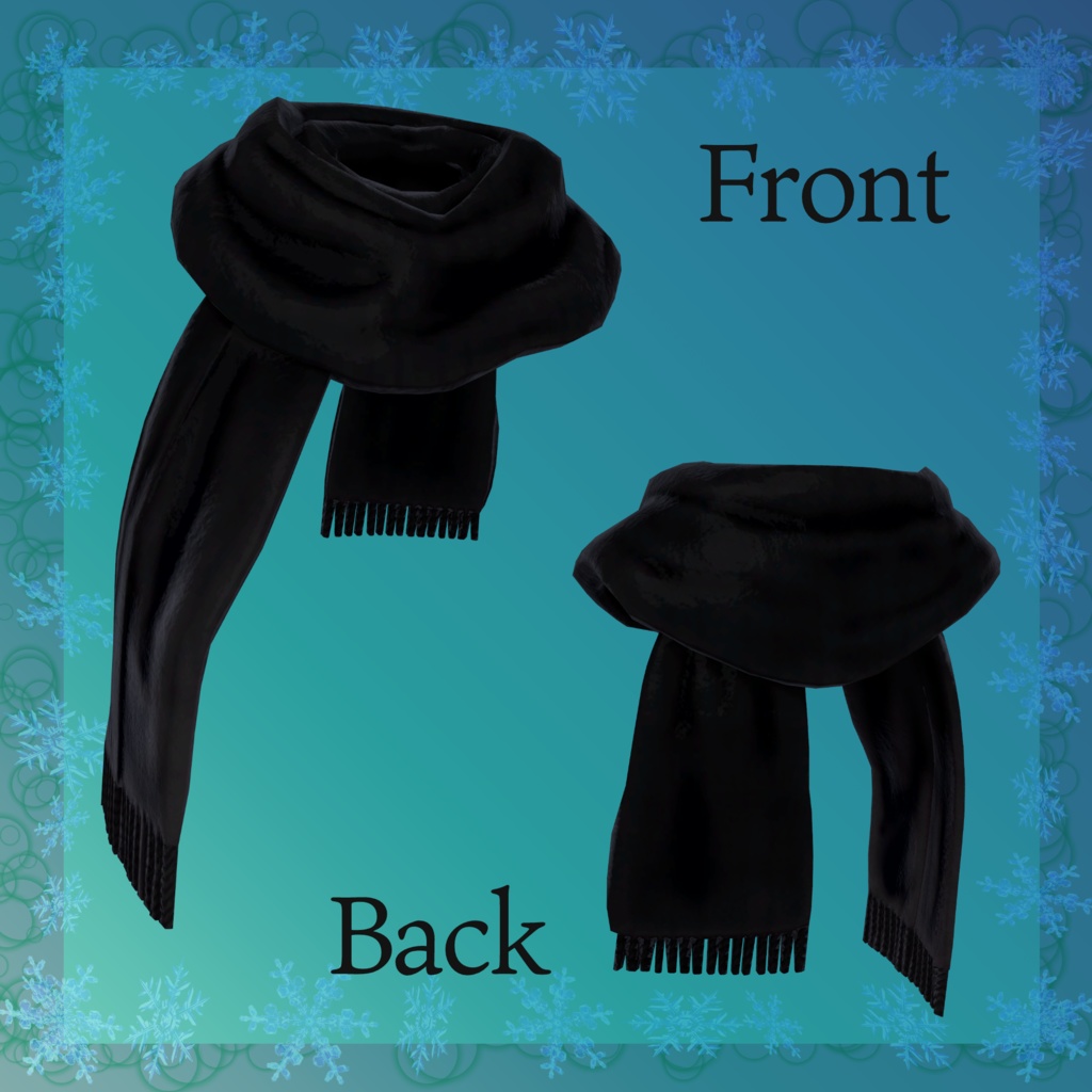 オリジナル3Dモデル【PhysBone対応マフラー×8種】