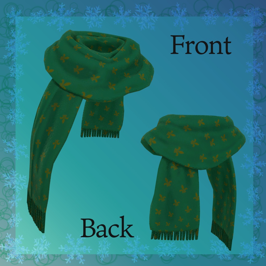 オリジナル3Dモデル【PhysBone対応マフラー×8種】