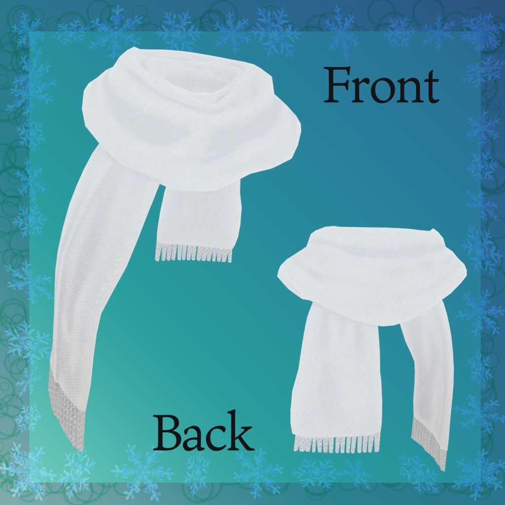 オリジナル3Dモデル【PhysBone対応マフラー×8種】