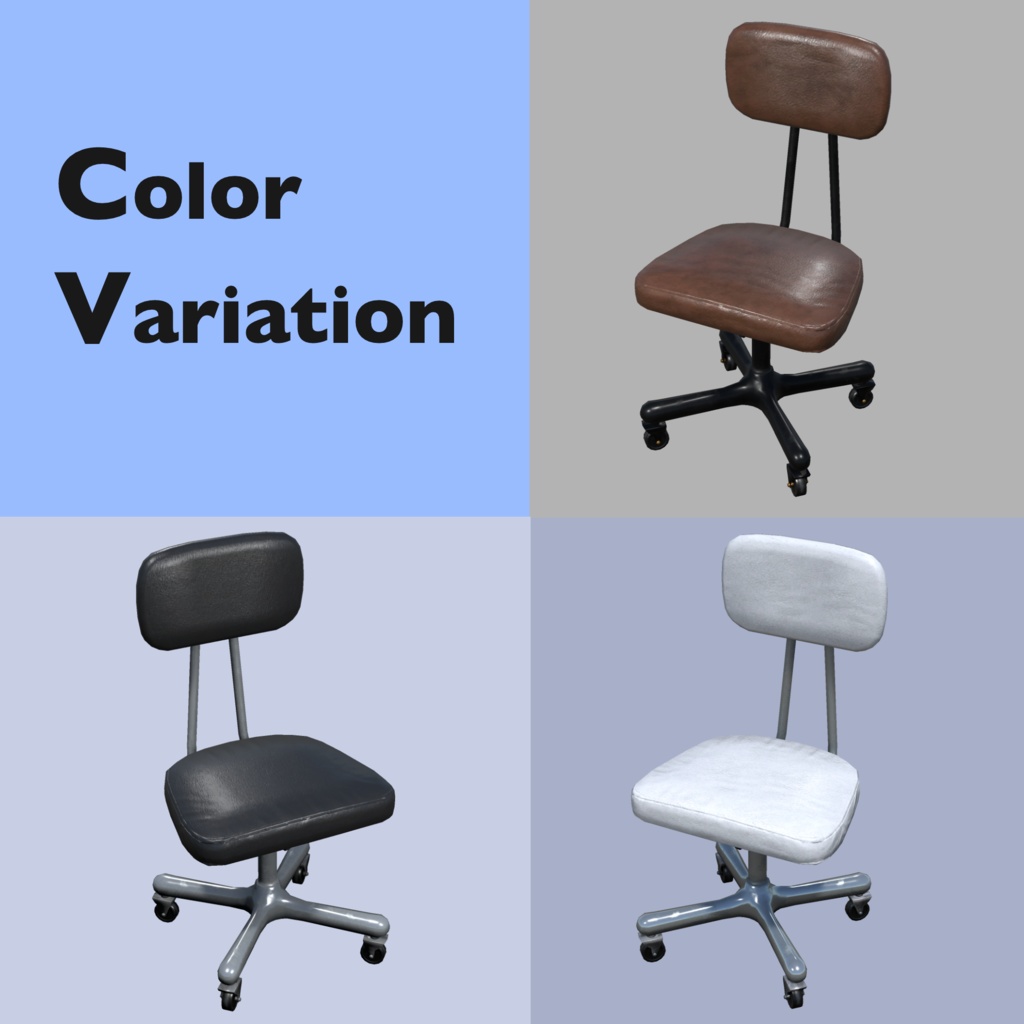 【Chair Collection】40種類(10モデル×4パターン)