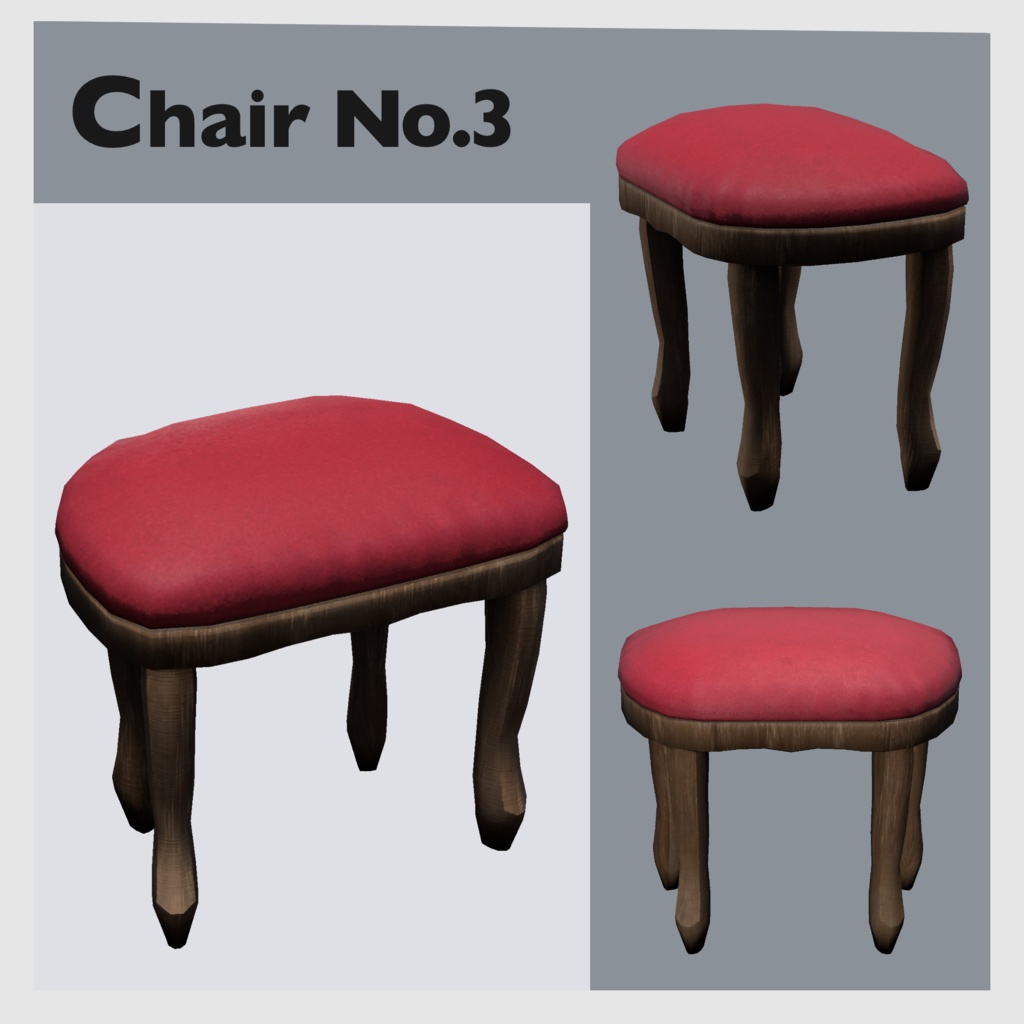 【Chair Collection】40種類(10モデル×4パターン)