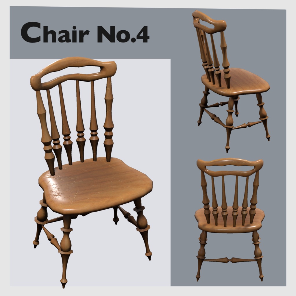 【Chair Collection】40種類(10モデル×4パターン)