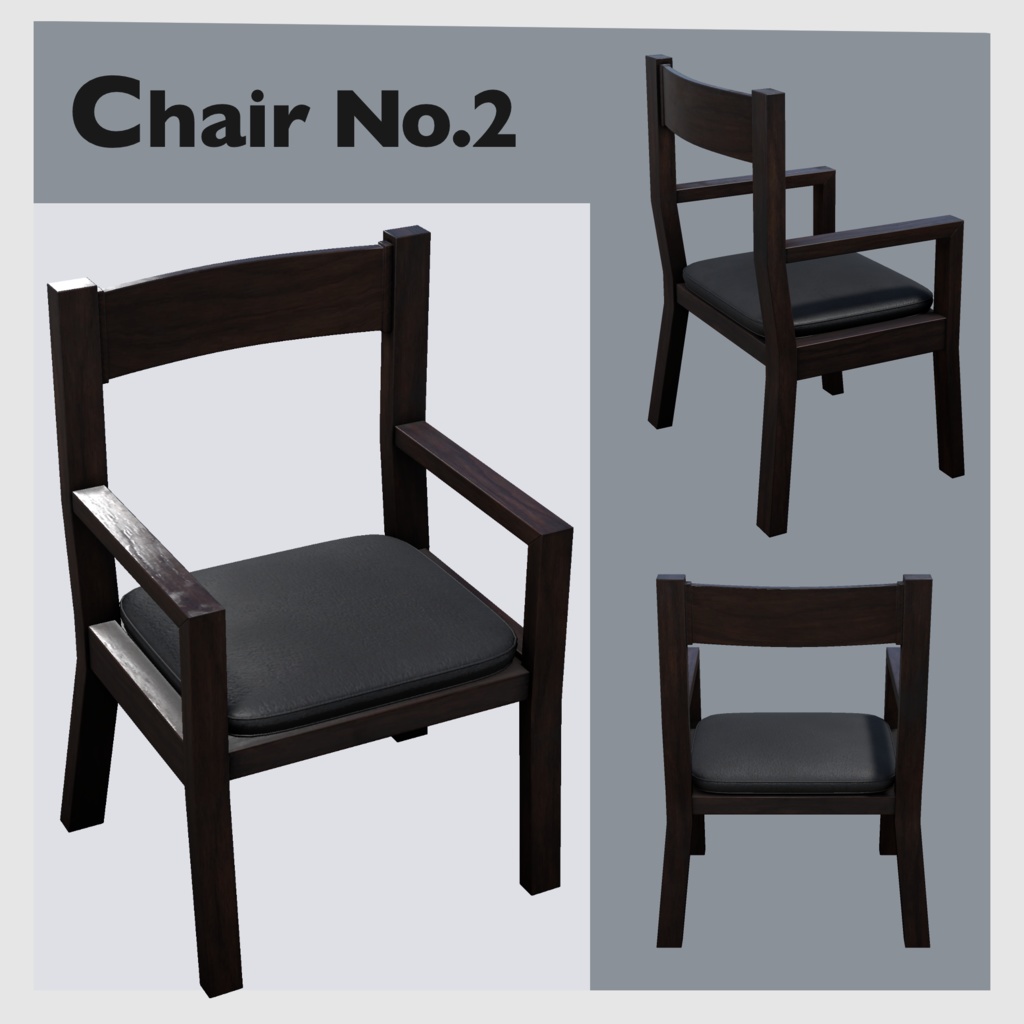 【Chair Collection】40種類(10モデル×4パターン)