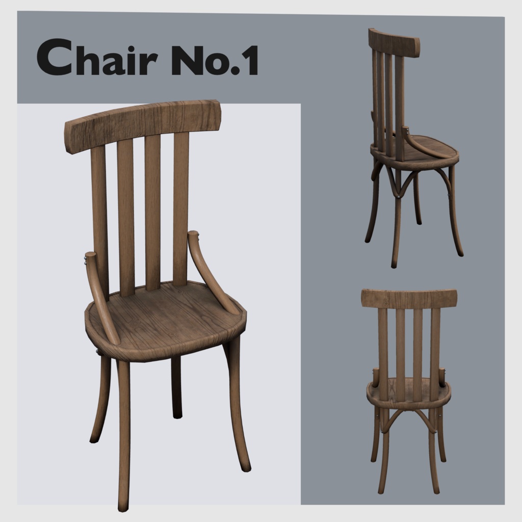【Chair Collection】40種類(10モデル×4パターン)