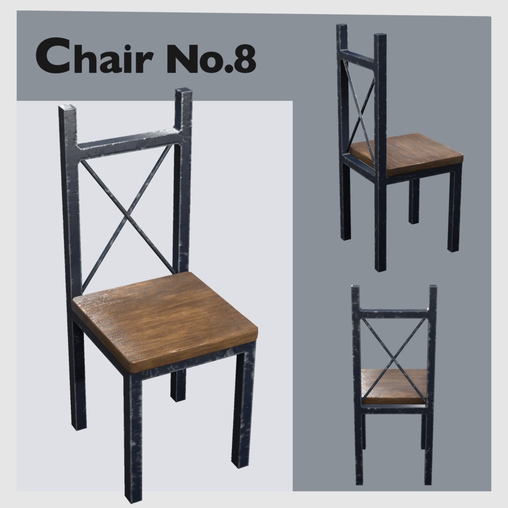 【Chair Collection】40種類(10モデル×4パターン)