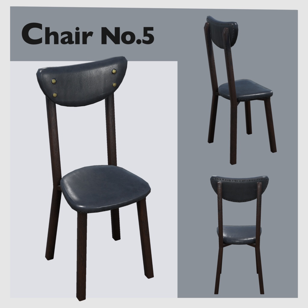 【Chair Collection】40種類(10モデル×4パターン)