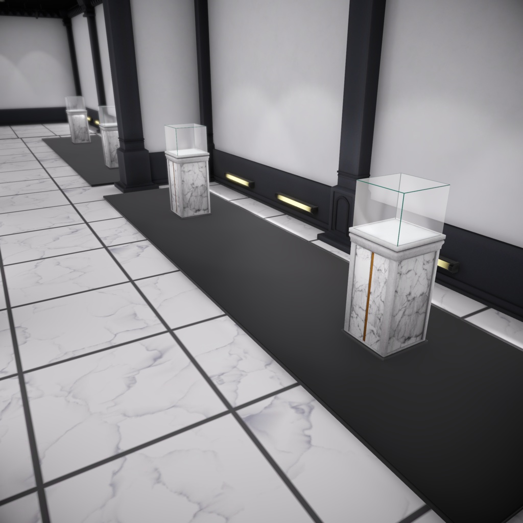 【3Dワールド】White/Dark Museum