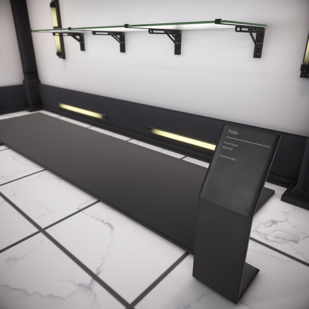 【3Dワールド】White/Dark Museum