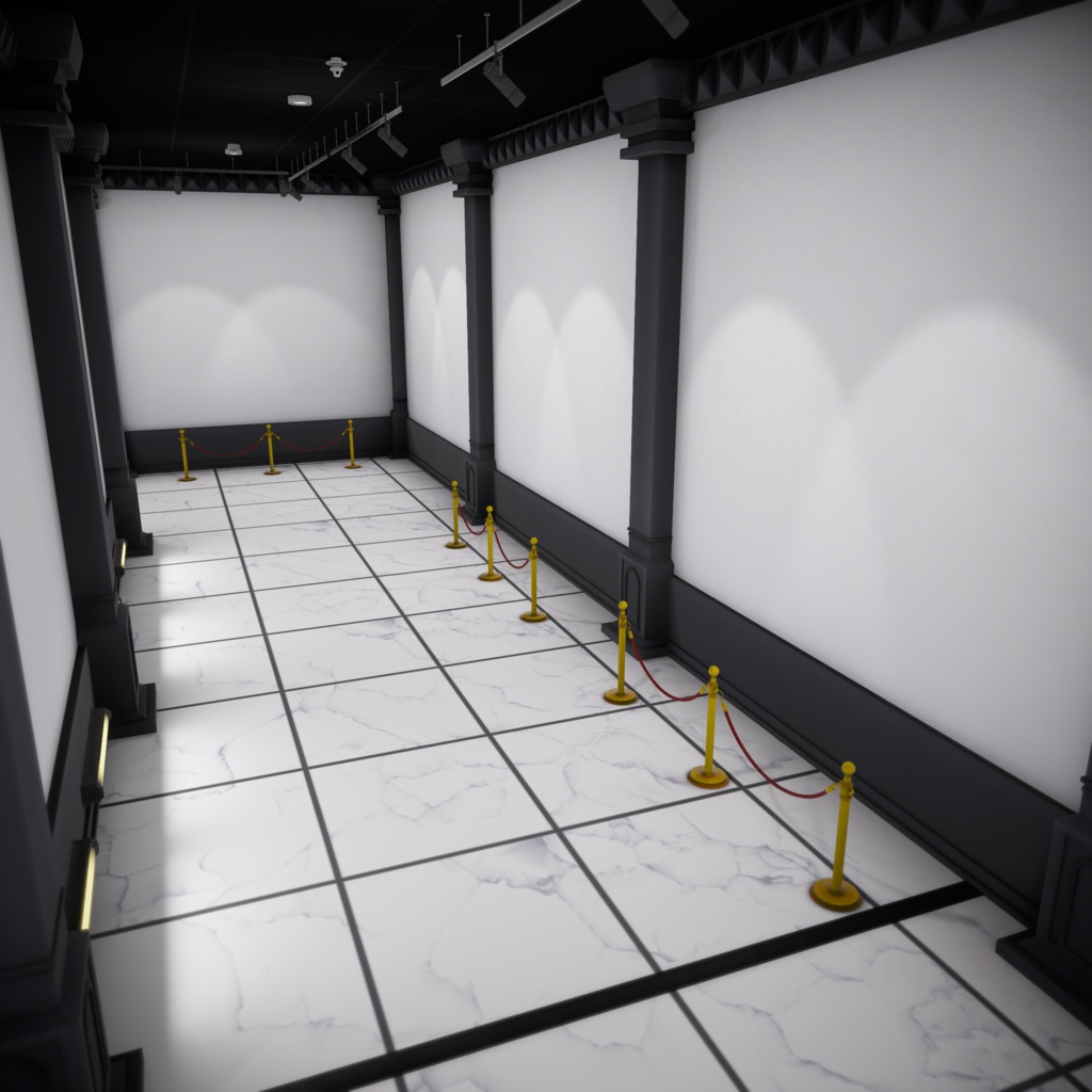 【3Dワールド】White/Dark Museum