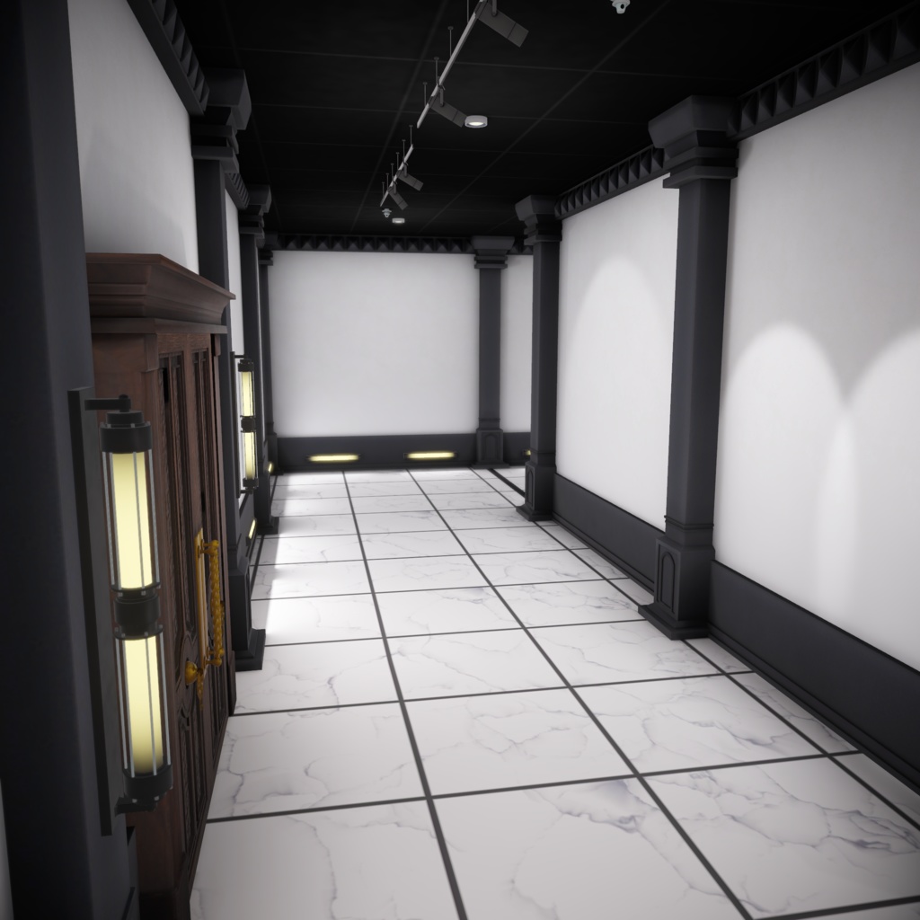 【3Dワールド】White/Dark Museum