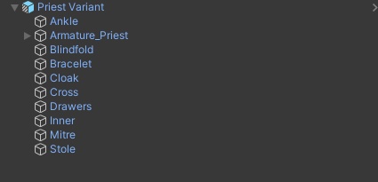 【灰島専用衣装】幼き司祭のための服