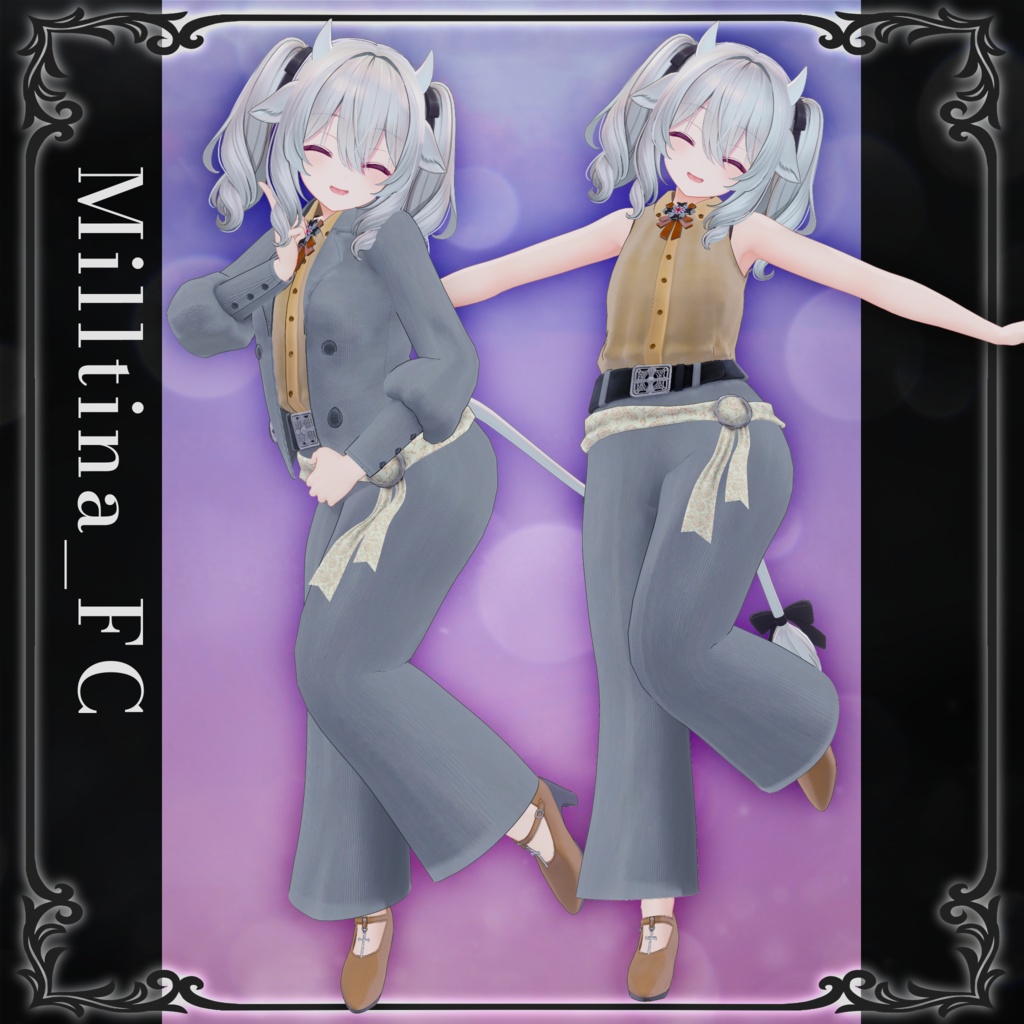 【4アバター対応】カジュアルスーツ「Cross Silhouette」