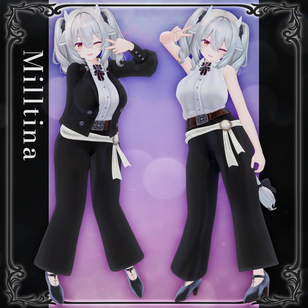 【4アバター対応】カジュアルスーツ「Cross Silhouette」