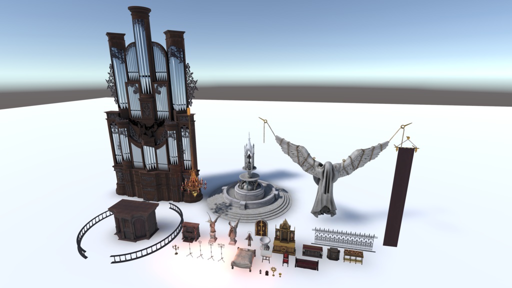 オリジナル3Dモデル「The Gloam Cathedral」