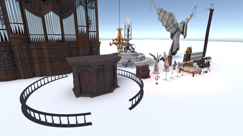 オリジナル3Dモデル「The Gloam Cathedral」