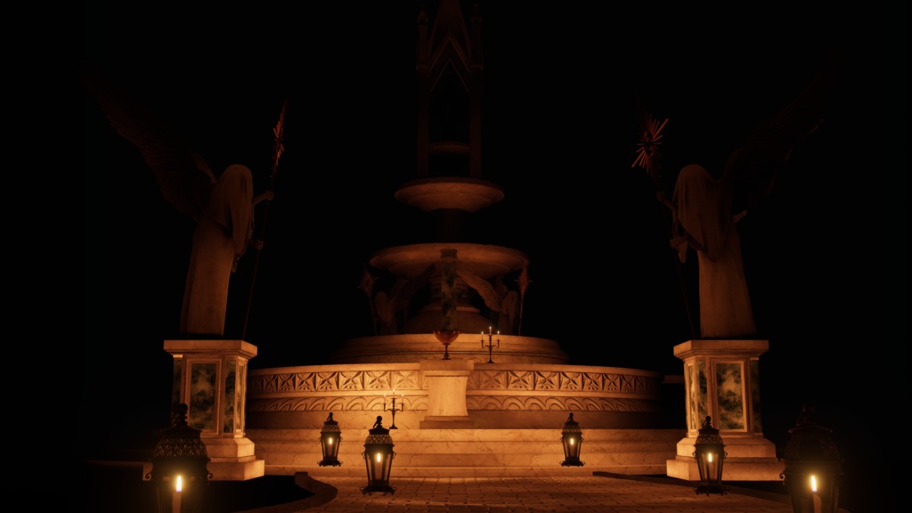 オリジナル3Dモデル「The Gloam Cathedral」