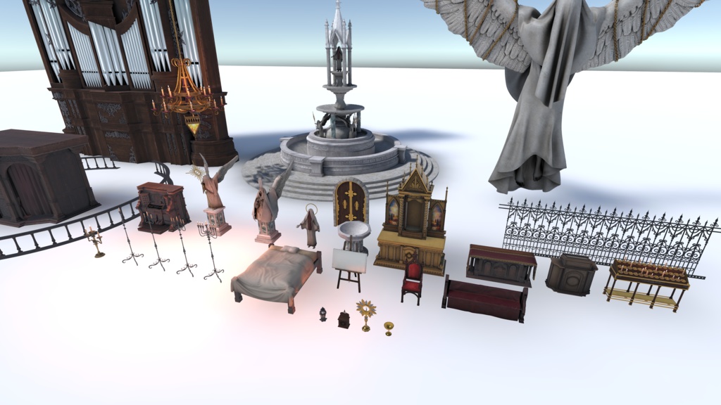 オリジナル3Dモデル「The Gloam Cathedral」