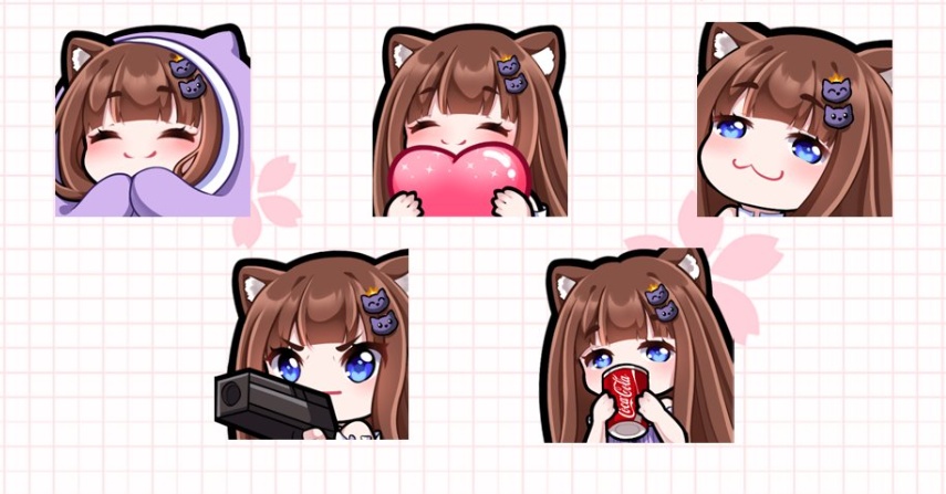 【live2d モデル】cute nekomimi / cat girl 5