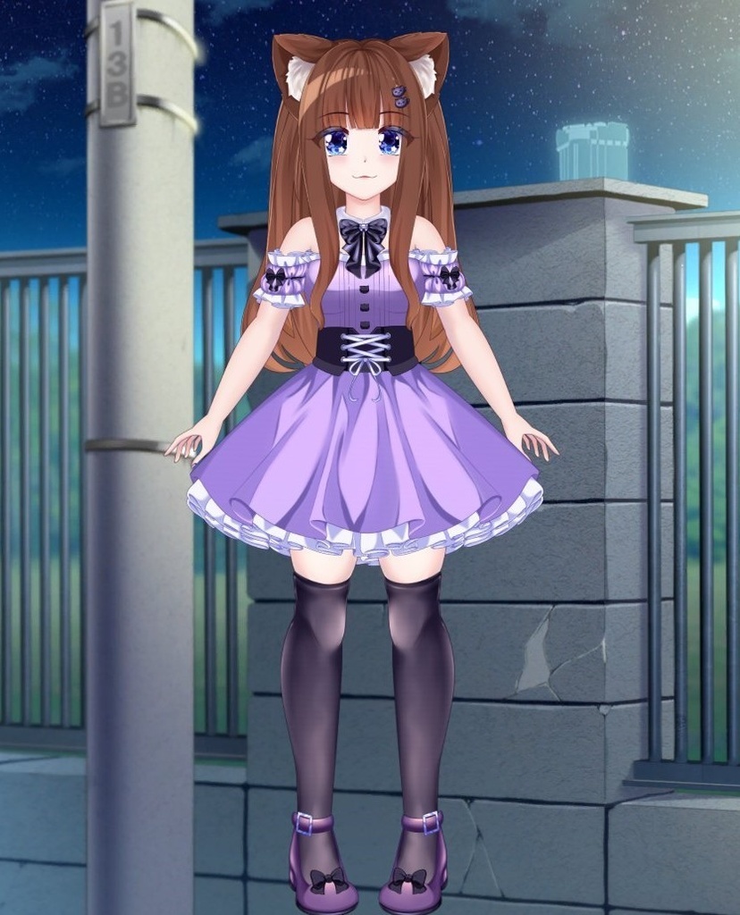 【live2d モデル】cute nekomimi / cat girl 5