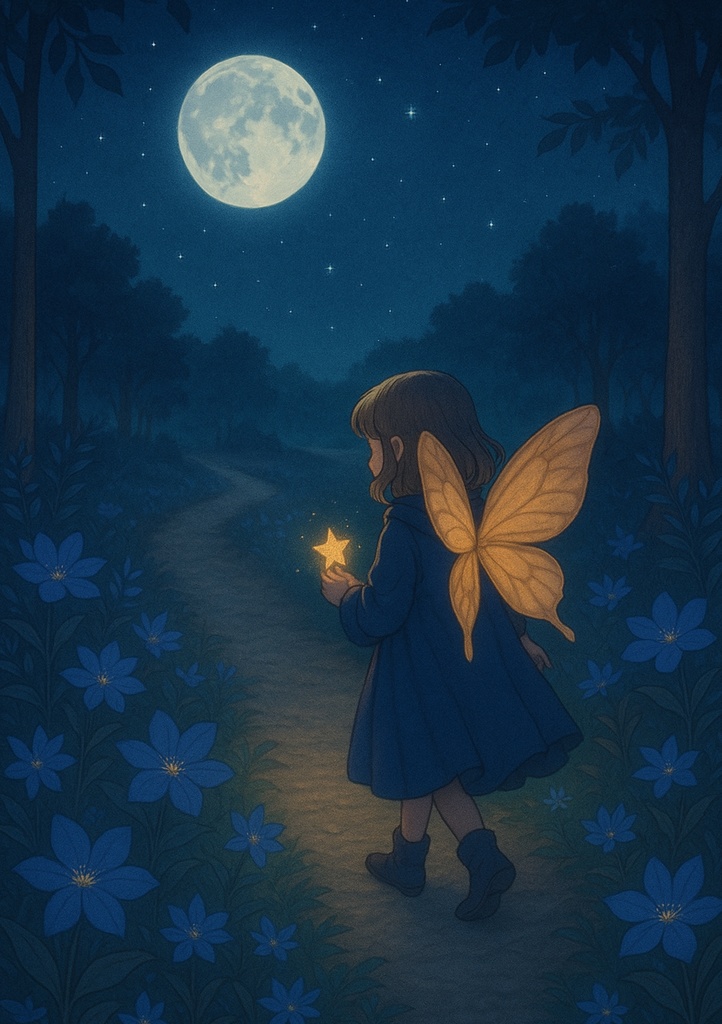月影に咲いた詩 – No.05「月夜の道で君を思う」